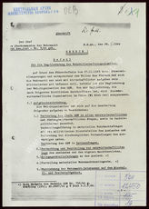 Akte 195.  Befehl des Oberkommandos der Wehrmacht für die Umgliederung der Wehrwirtschaftsorganis...