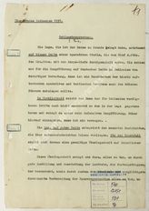 Akte 524.  Schussbesprechung zur Übungsreise nach Schlesien 1937. 
