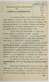 Akte 533.  Manuskript des Aufsatzes von General der Infanterie z.V. Geyer: Ergänzende Gedanken zu...