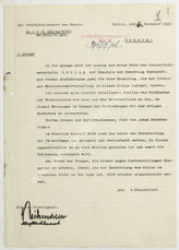 Дело 107.  Выдержки из речи Геринга от 24.10.1939 о наличии трех фронтов в Германии и приказ В. ф...