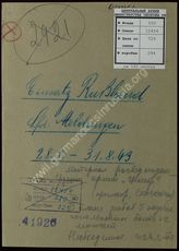Akte 729. Unterlagen des Ic der Heeresgruppe Mitte: laufende Meldungen (28.8.-31.8.1943)