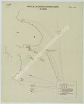 Akte 747. Unterlagen des Ic der Heeresgruppe Mitte: Kartenskizze – Verbleib der vor Stalingrad eingesetzten Verbände – Stand 9.3.1943