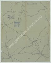 Akte 532. Unterlagen des Ic der Heeresgruppe Mitte: Kartenskizzen und Kartenpausen zur Lage der Feindtruppen   