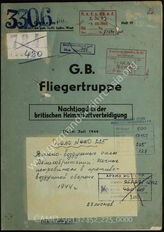 Akte 225. Nachrichten des Dienstes Fremde Luftwaffen West des Führungsstabes der Luftwaffe über die britischen Nachtjäger in der Heimatluftverteidigung. 