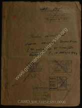 Akte 692. Gefechtsberichte der Einheiten des Flakregiments 25 über den Einsatz bei der Verteidigung des Fliegerhorstes Malуe Wiski am 9. und 10. Januar 1944. 