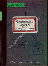 Дело 662. Журнал боевых действий штаба 77-й эскадры пикирующих бомбардировщиков за период 25.08 - 01.10.1939 г. 
