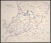 Akte 673. Lagekarte zu einem Manöver der Wehrmacht im Raum Memel, M 1:650.000.