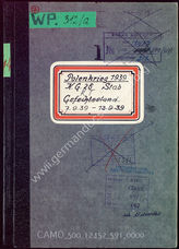 Akte 591. Stabstagebuch der Kampfhandlungen des Kampfgeschwaders 26 von Generaloberst Siburg und Lageberichte. 