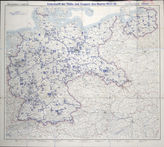 Akte 679. Unterlagen der Ia-Abteilung des Gruppenkommandos 1: Karte der Unterkünfte der Stäbe und Truppen des Heeres 1937/38, M 1:1.000.000.