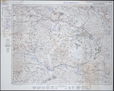 Akte 697. Karte zu einem Artillerie-Rahmenübung der Wehrmacht im Raum Grafenwöhr mit eingetragenen Feuerräumen der Artillerie – Stand 24.6.1938, M 1:25.000. 