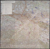 Akte 728. Unterlagen der Ia-Abteilung des Gruppenkommandos 1: Karte zur Führerreise 1938 des Gruppenkommandos 1 (Manöver im Raum Paderborn), M 1:300.000.