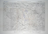 Akte 733. Karte für eine Artillerie-Rahmenübung auf dem Truppenübungsplatz Grafenwöhr (Anlage zum Schießbefehl für das 2. Schießen) – Stand 30.6.1938, M 1:25.000.