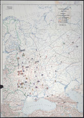 Akte 736. Unterlagen der OKH-Abteilung Fremde Heere Ost: Karte zur Friedensgliederung der Roten Armee im europäischen Teil der UdSSR – Stand 1.2.1939, M 1:2.500.000.