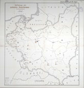Akte 740. Unterlagen der OKH-Abteilung Fremde Heere Ost: Karte zur Verteilung der Kräfte der polnischen Obrona Narodowa – Stand Juli 1939, M 1:800.000.