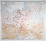 Akte 741. Unterlagen der OKH-Abteilung Fremde Heere Ost: Karte zur Verteilung der polnischen Kräfte bei der Sicherung der deutsch-polnischen Grenze – Stand 1.8.1939, M 1:1.000.000.