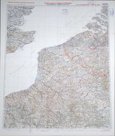 Akte 769.  Unterlagen der OKH-Abteilung Fremde Heere West: Karte zu den gegnerischen Stellungen im Raum Dover / Laon – Stand 15.1.1940, M 1:300.000. 