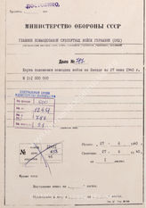 Akte 787.  Unterlagen der Operationsabteilung des OKH: Karte zur Lage während des Westfeldzuges – Stand 27.6.1940 ; M 1:1.000.000.