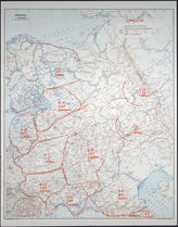Akte 815. Unterlagen der Ic/AO-Abteilung der Führungsabteilung der Heeresgruppe B: Karte zur Gliederung der Roten Armee im europäischen Teil der UdSSR – Stand 1.1.1941, M 1:2.500.000.