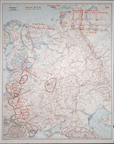 Akte 835. Unterlagen der Ic/AO-Abteilung der Führungsabteilung der Heeresgruppe B: Karte zur Gliederung der Roten Armee im europäischen Teil der UdSSR – Stand 23.4.1941, M 1:2.500.000.