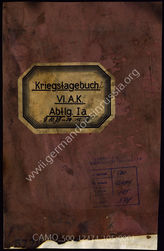 Akte 105. KTB Nr. 2 der Führungsabteilung des Generalkommandos des VI. Armeekorps 9.10.1939-31.12.1939