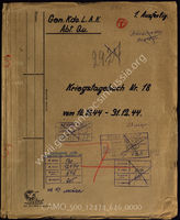 Akte 646. Unterlagen des Oberquartiermeisters des Generalkommandos des L. Armeekorps: KTB Nr. 18, 16.10-31.12.44