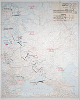 Akte 30. Luftlage Ost am 10-11.04.1943: eigene und feindliche Einsätze. Karte. 