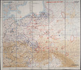 Akte 80. Lagekarte 2 Bodenorganisation von Polen am 31.08.1939, 18 Uhr. Maßstab 1:1000000. 