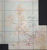 Дело 882. Документы оперативного отдела 3-го воздушного флота: карта с приведенными в боевую готовность силами 3-го воздушного флота для проведения операции «Хайфиш» («Акула») и с указанием зон боевых действий в Великобритании.