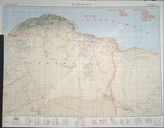 Akte 911.  Unterlagen der Operationsabteilung des OKH: Lagekarte zu den Kämpfen in Libyen – Stand 18.12.1942, M 1:500.000. 
