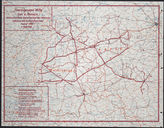 Akte 915.  Unterlagen des Generals der Pioniere der Heeresgruppe Mitte: Karte zur Befahrbarkeit der Straßen im Bereich der Heeresgruppe während der Schlammperiode im Herbst 1942 – M 1:1.000.000.