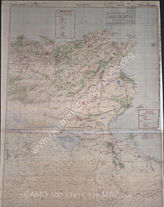 Akte 939.  Unterlagen der Operationsabteilung (III) des OKH: Karte zur militärischen Lage in Tunesien – Stand 16.2.1943, M 1:500.000.