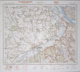 Akte 982. Karte von Stellungen der Roten Armee im Raum Warka (an der Weichsel östlich von Warschau) – Stand 20.12.1944, M 1:25.000.
