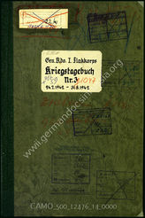 Akte 14. Unterlagen der Ia-Abteilung des Generalkommandos des I. Flakkorps: KTB Nr. 3 des Generalkommandos des I. Flakkorps, 24.7.-31.8.1942.