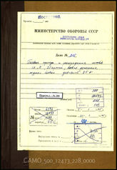 Akte 228.  Unterlagen der Ia-Abteilung des AOK 25: KTB des AOK 25, 1.1.-31.1.1945, samt Anlagen. 