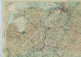 Дело 828: Документы отдела IIIb оперативного управления Генерального штаба при ОКХ: карта «Положение на Востоке» - Карта, показывающая положение войск вермахта на германо-советском фронте, включая положение частей Красной Армии, по состоянию на 28.09.1943