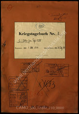 Akte 210.  Unterlagen der Ia-Abteilung des I. Bataillons des Volksgrenadierregiments 1077: KTB Nr. 2 des I. Bataillons des Volksgrenadierregiments 1077, 1.10.-31.12.1944. 