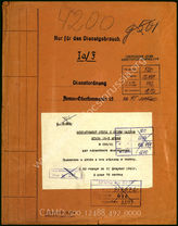Akte 492: Unterlagen der IaF-Abteilung des AOK 15: Dienstordnung des Stabes des AOK 15, Weisung zur Vernichtung von Geheimakten