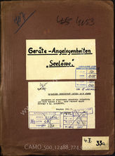 Akte 724: Unterlagen des Armeepionierführers beim AOK 16: Erfahrungsberichte zum Einsatz von Seilzuggeräten, Bericht des Pionierregiments 504 zu den vorhandenen Beständen an Gerät u.a. 