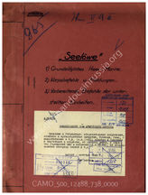 Akte 738: Unterlagen der Ia-Abteilung des Generalkommandos des II. Armeekorps: Beschreibungen der Verteidigungsanlagen von Gibraltar, Berichte des Korps über die Vorbereitungen für „Seelöwe“ an das AOK 6 u.a. 
