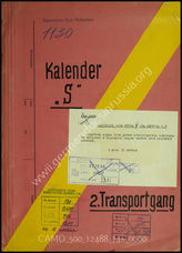Akte 746: Unterlagen des Kommandostabes Rotterdam: Kalender „Seelöwe“ – 2. Transportgang  