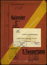 Akte 747: Unterlagen des Kommandostabes Rotterdam: Kalender „Seelöwe“ – 3. Transportgang  