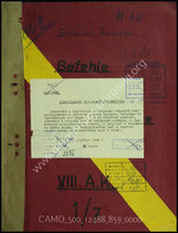 Akte 859: Unterlagen der Ia-Abteilung des Generalkommandos des VIII. Armeekorps: Befehl des Korps für die Vorbereitung von „Seelöwe“, einschließlich entsprechender Anlagen 