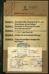 Akte 874: Unterlagen des Korpspionierführers beim Generalkommando des VIII. Armeekorps: Merkblätter zum Einsatz von Pioniergerät bei der Landung, Bauzeichnungen für entsprechendes Gerät u.a.