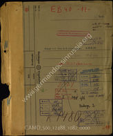 Akte 1082: Unterlagen der Ia-Abteilung des Infanterieregiments 19: Merkblatt Nr. 8 des Versuchsstabes R zum Bau provisorischer Lafetten
