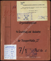 Akte 1429: Unterlagen der Ia-Abteilung der 34. Infanteriedivision: Organisationsplan der Kriegsmarinedienststelle Boulogne für die Einschiffung und das Auslaufen der Transportflotte „D“
