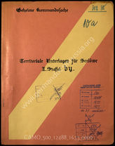 Akte 1633: Unterlagen der Ia-Abteilung der 302. Infanteriedivision: Maßnahmenkalender, Unterkunftsübersicht für die by-Division der 2. Staffel u.a.