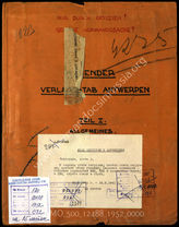 Akte 1952: Unterlagen der Ia-Abteilung des Kommandostabes Antwerpen: Maßnahmenkalender des Verladestabes Antwerpen, zusammengestellt im Zeitraum vom 10.8.-15.9.1941