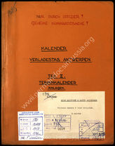 Akte 1954: Unterlagen der Ia-Abteilung des Kommandostabes Antwerpen: Muster für Meldungen des Verladestabes Antwerpen