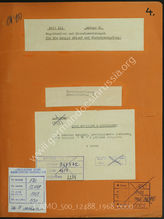 Akte 1968: Unterlagen der Ia-Abteilung des Kommandostabes Antwerpen: Dienstanweisungen für den Verkehrsoffizier, Straßenverzeichnis u.a. 