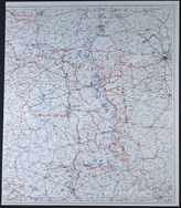 Дело 240:  Документация Ia-департамента Главного командования группы армий «Центр»: карта расположения группы армий, армий,  армейских корпусов,  а также подразделений и группировок Красной Армии  на  германо-советском фронте по состоянию на 06/07.09.1941